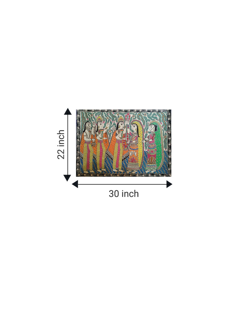 Lord Ram & Sita in Madhubani for sale