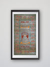 Embodiment of Serenity: Buddha and His History Talapatra Painting by Apindra Swain for sale