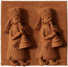 Buy Representation of baajewale in Terracotta by Dinesh Molela