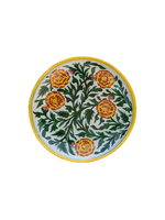 Yellow and Red Flowers Wall Plate