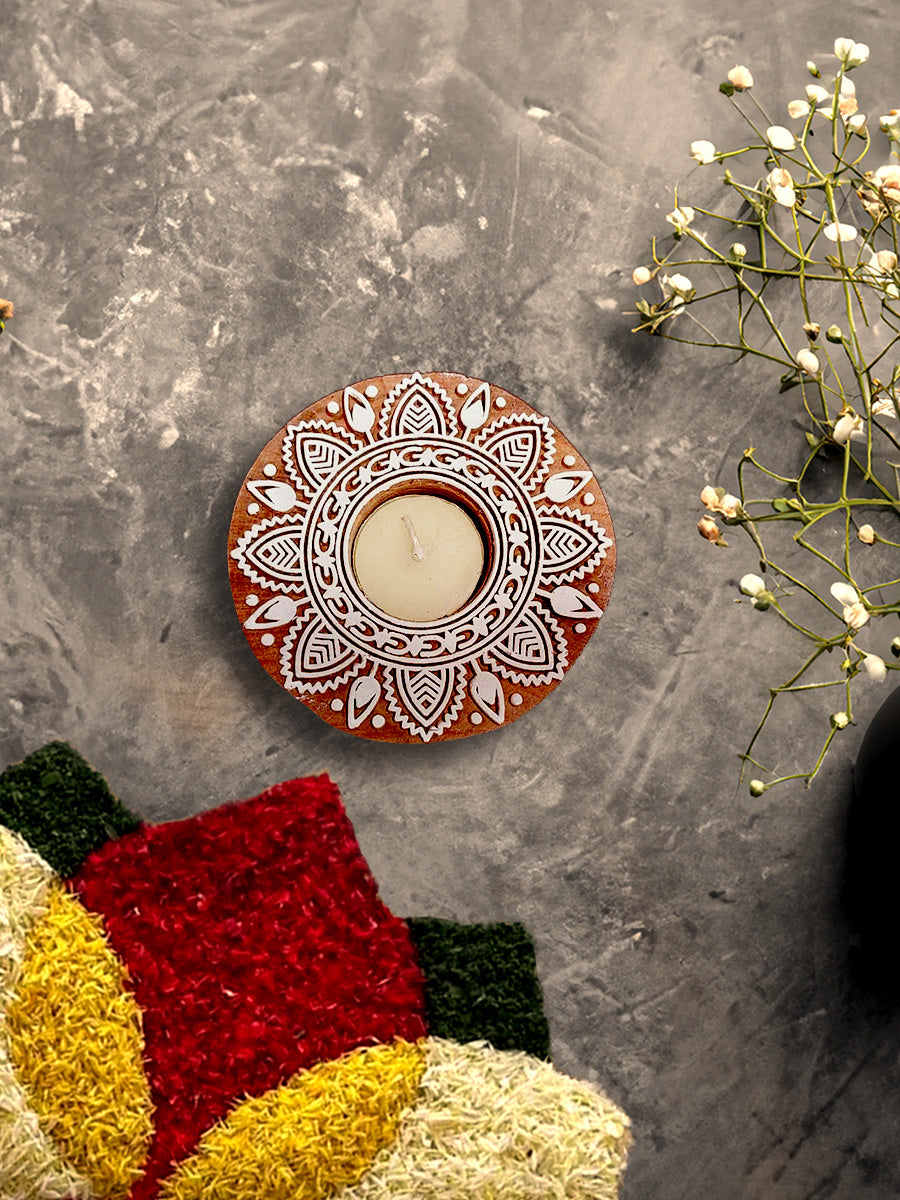  Handcrafted Wooden Diya for diwali home decor for sale