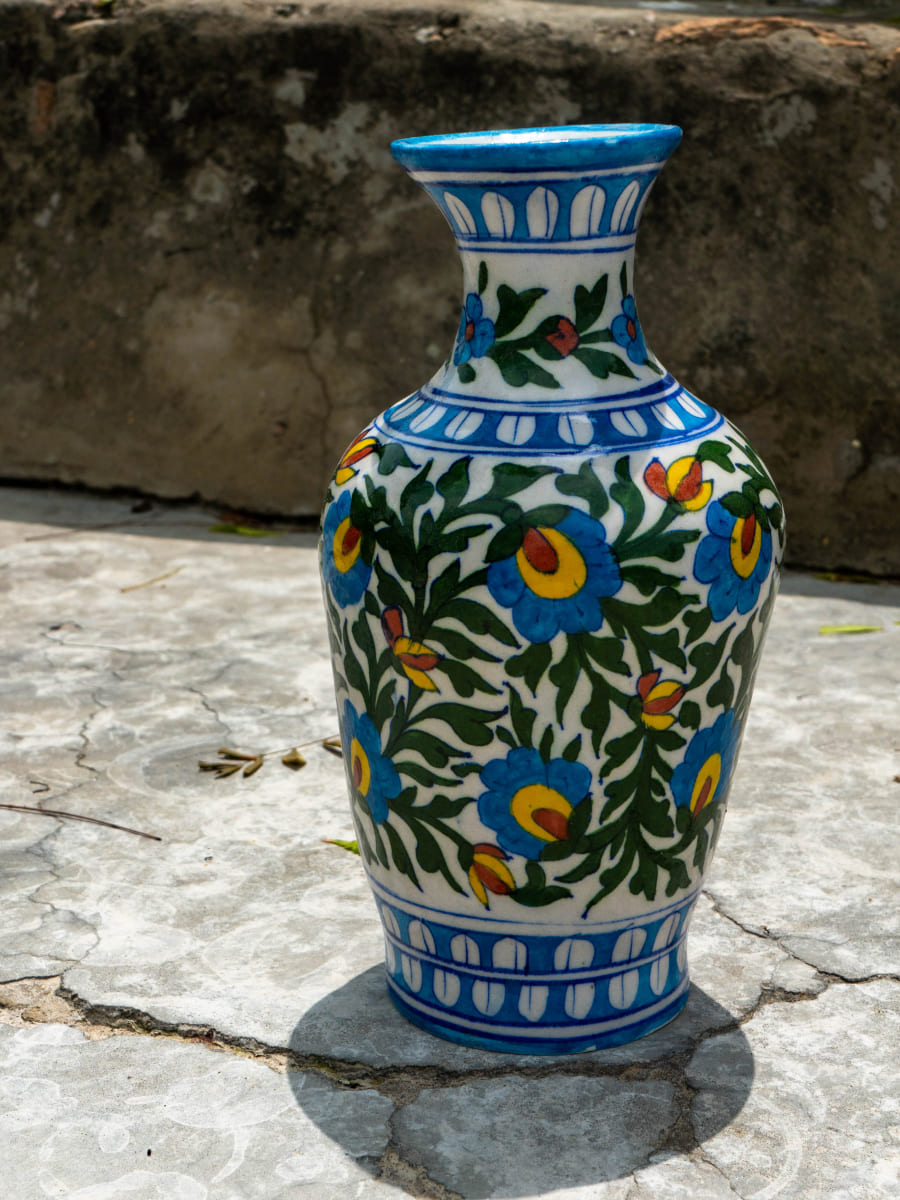 A Kaleidoscope of Tradition: Igniting the Senses Blue Pottery By Gopal Saini for sale