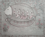 Buy Crossing river in Madhubani by Naina Creation