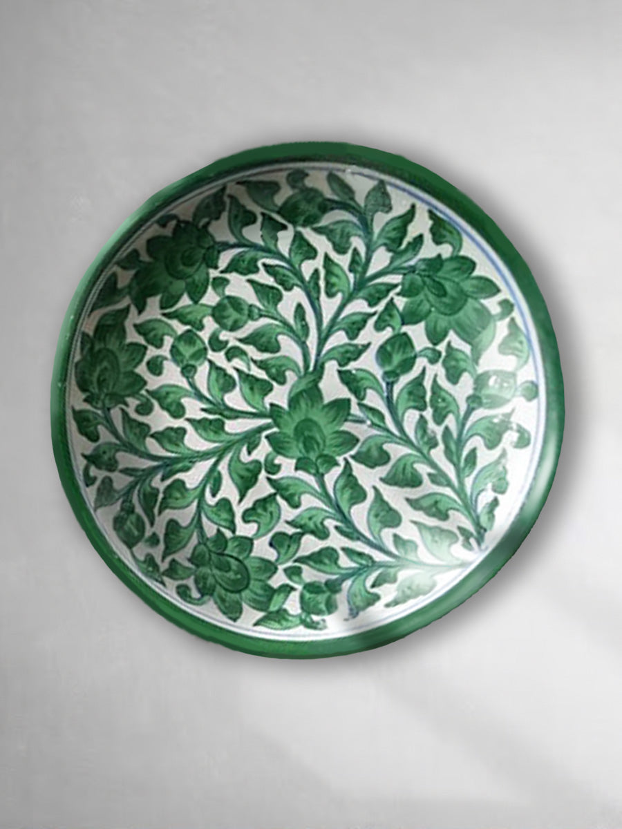  Blue Pottery Plates/ Green Plates/ Jaipur art for Sale