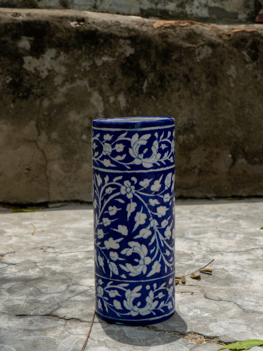 Elegance in Motion: The Celebration of Timeless Heritage Blue Pottery By Gopal Saini for sale