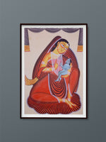 Indulge in the divine beauty of Kalighat Style Patau paintings! Click here to buy now and immerse yourself in a vibrant dance of colors.