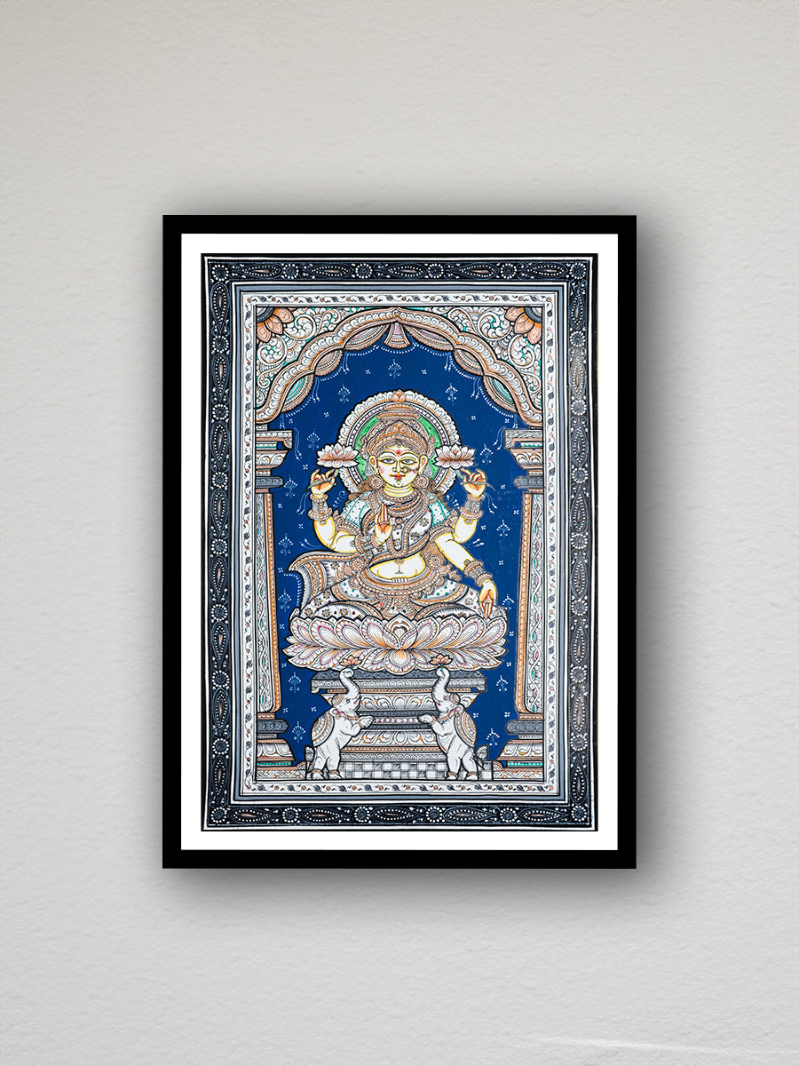 Luminous Abundance: Divine Tapestry Pattachitra Painting on a canvas by Apindra Swain for sale