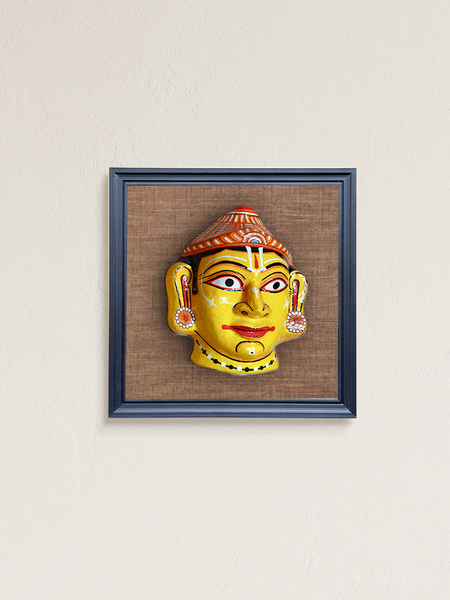 Sunlit Splendor: The face of Laxman Paper Mache by Keshab Maharana for sale