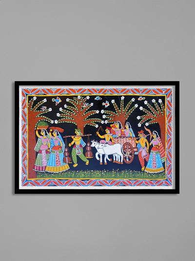 Fading gender biases Tikuli painting by Ashok Kumar for Sale
