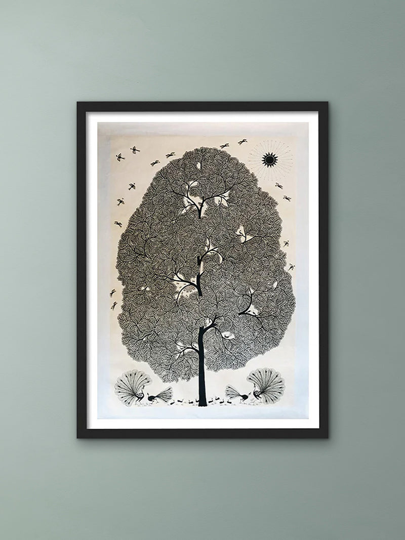 Shop Birds and Trees, Warli Art by Dilip Bahotha
