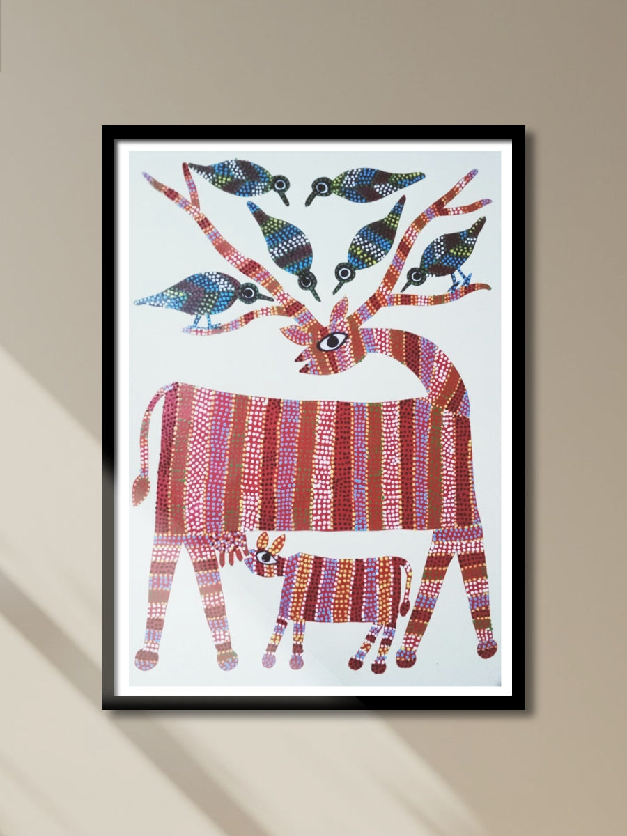 Shop Deer and birds in Bhil by Shersingh Bhabor