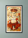 Shop Ganesha's Ornate Brilliance: Kalighat Art by Bapi Chitrakar
