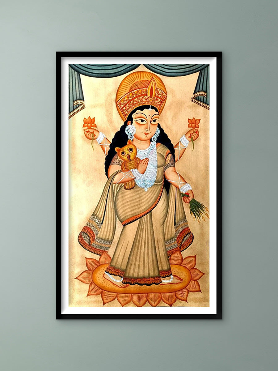 Shop Goddess Lakshmi's Legacy:Kalighat Art by Bapi Chitrakar