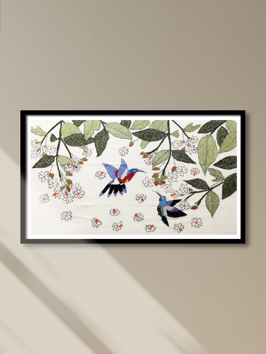 Shop Humming bird in Batik and Kantha by Kartik Manna