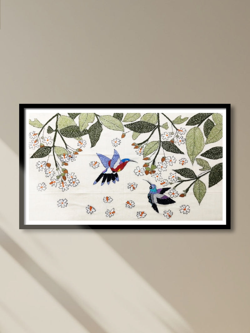 Shop Humming bird in Batik and Kantha by Kartik Manna