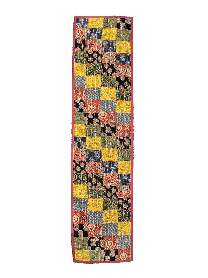 Vibrant Threads of Tradition: The Kutch Embroidery Kalamkari Table Runner by Rakhi Soni Jayeshbhai Thumbnail
