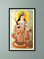 Shop Lakshmi's Divine Grace: Kalighat Art by Bapi Chitrakar