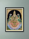 Shop Lotus of Divine Grace: A Mysore Painting Tribute to Goddess Lakshmi by Dr. J Dundaraja
