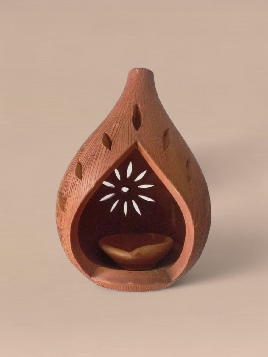 Shop Beautiful Mud Tea Light Diffuser In Terracotta Artwork
