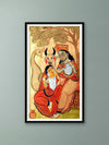 Shop Radha-Krishna's Sacred Shade in Kalighat Art by Bapi Chitrakar
