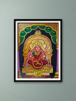 Shop Radiance of Goddess Sringeri Sharada:Mysore Painting by Dr. J Dundaraja
