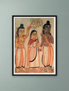 Shop Ram, Sita & Laxman's Sacred Presence: Kalighat Art by Bapi Chitrakar
