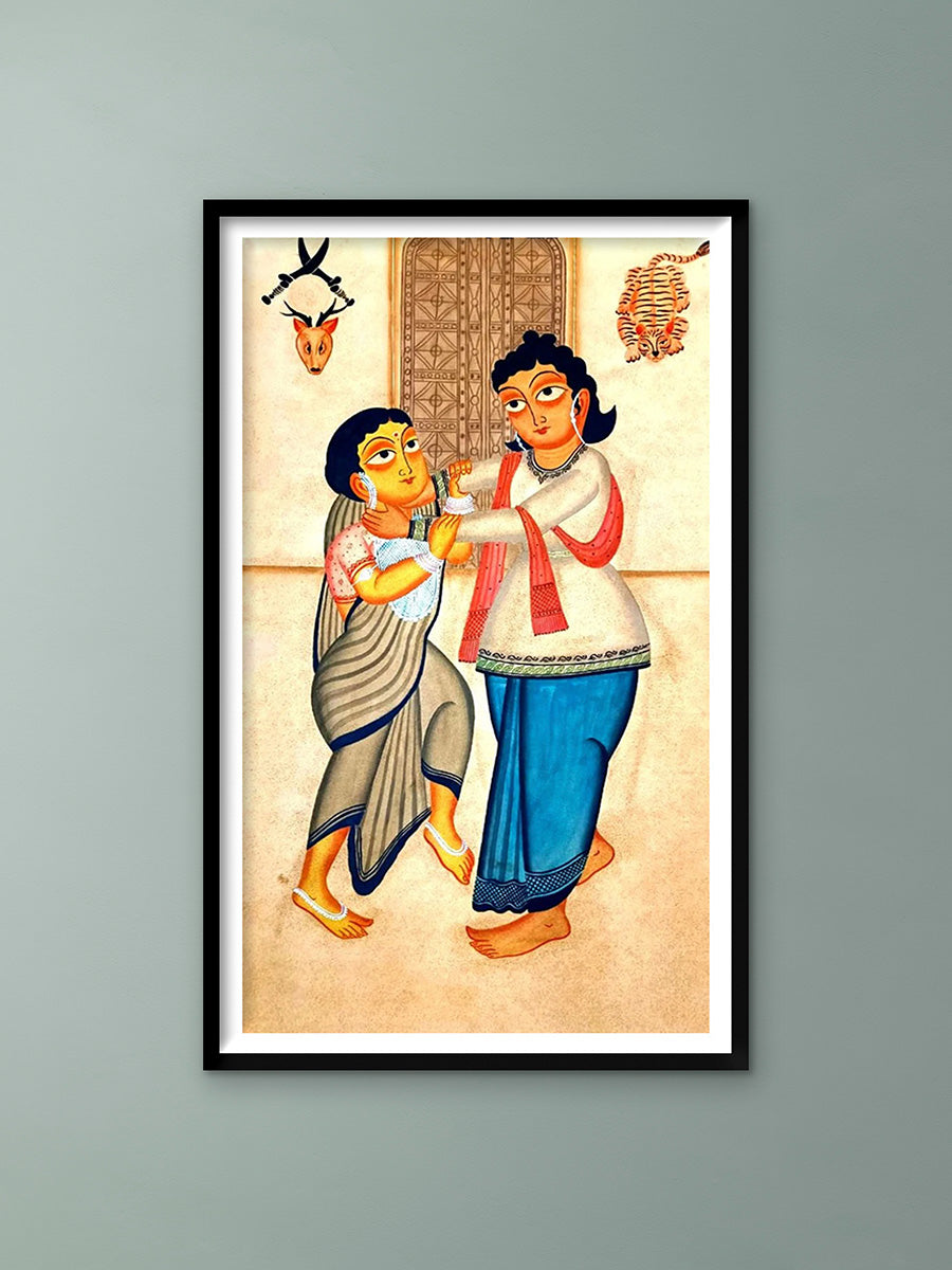 Shop Rhythms of Love in Kalighat Painting by Bapi Chitrakar
