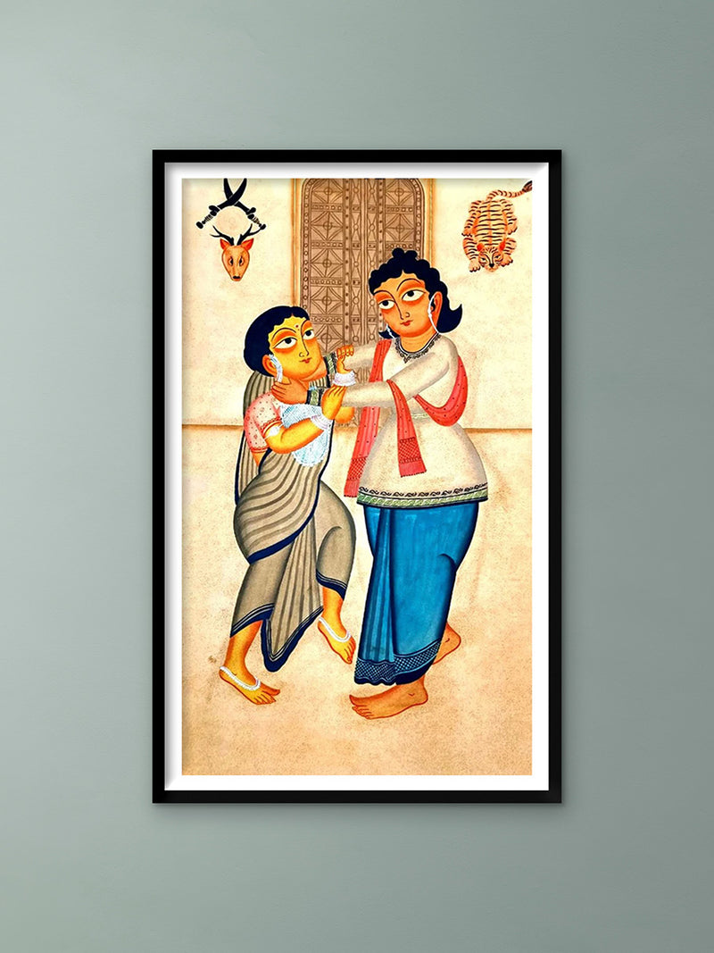 Shop Rhythms of Love in Kalighat Painting by Bapi Chitrakar
