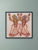 Shop Shikha of Devotees in Kalighat Painting by Bapi Chitrakar