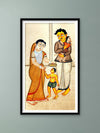 Shop The Bond of Family in Kalighat Art by Bapi Chitrakar