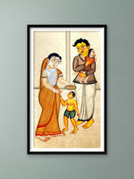 Shop The Bond of Family in Kalighat Art by Bapi Chitrakar