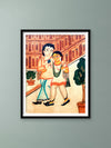 Shop The Moments of Togetherness in Kalighat Painting by Bapi Chitrakar