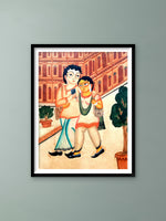 Shop The Moments of Togetherness in Kalighat Painting by Bapi Chitrakar