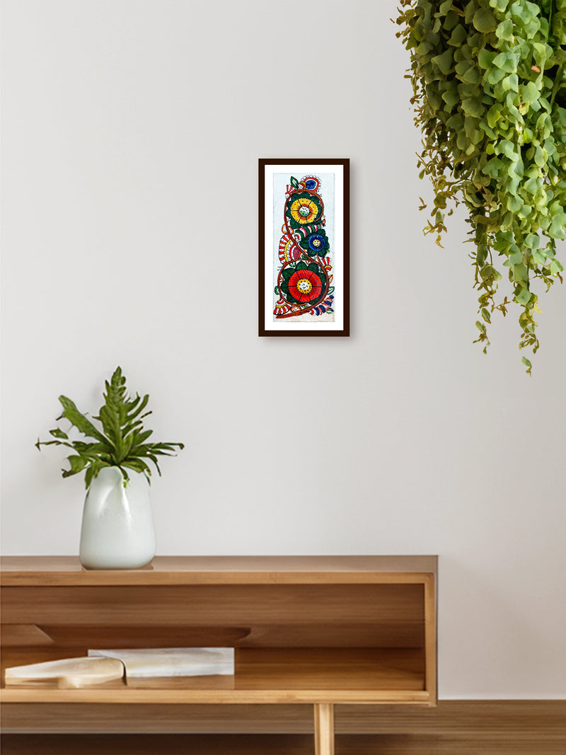 Bewitching Blooms: Multi-Color Floral Tholu Purchase Bommalata Painting by Kanday Anjanapp