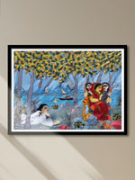 Shop Village scene in Batik and Kantha by Kartik Manna