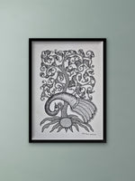 Majestic Tree and Birds in Gond by Saroj Venkat Shyam For Sale