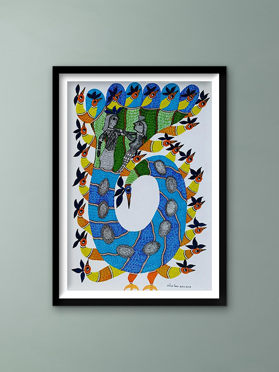Shop Nachta Mor Handmade Painting – Gond Art by Saroj Venkat Shyam