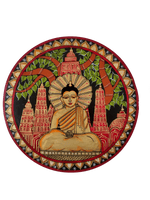 Buddha Tikuli round Wall Plates for Sale