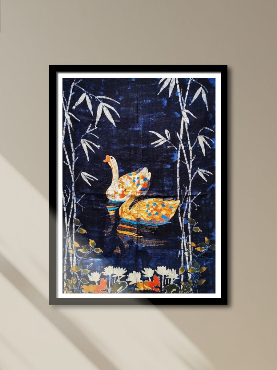 Shop A Pair Of Swan  in Batik and Kantha by Kartik Manna