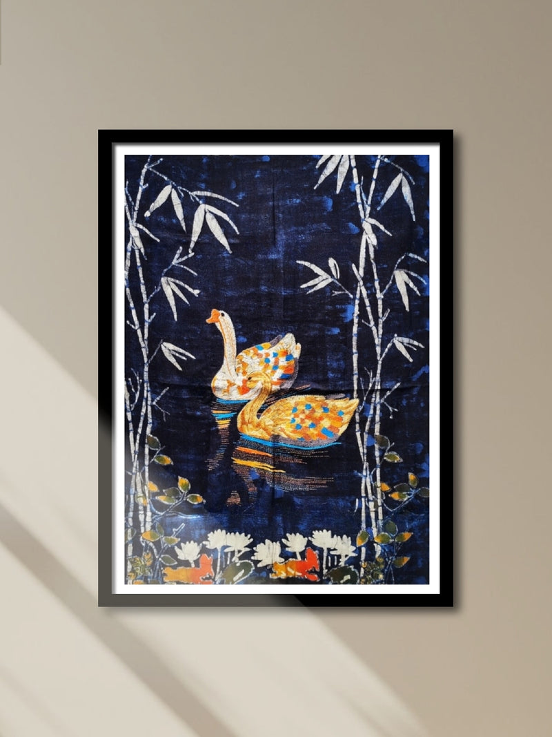 Shop A Pair Of Swan  in Batik and Kantha by Kartik Manna
