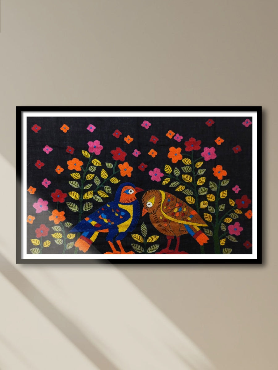 Shop A Pair of Birds in Batik and Kantha by Kartik Manna
