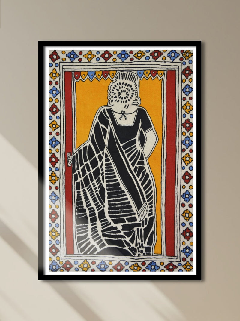Shop A Woman At Door in Kalamkari by K. Lakshminarayan