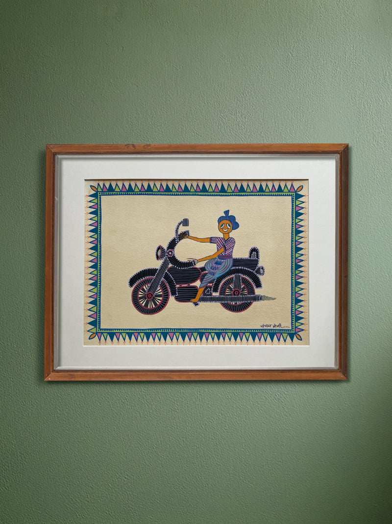 Buy Bike Ride In Pithora art by Chanchal Soni