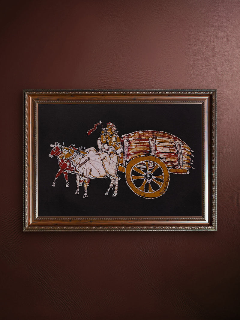 Buy Bullock Cart in Batik by Prakash Yasala