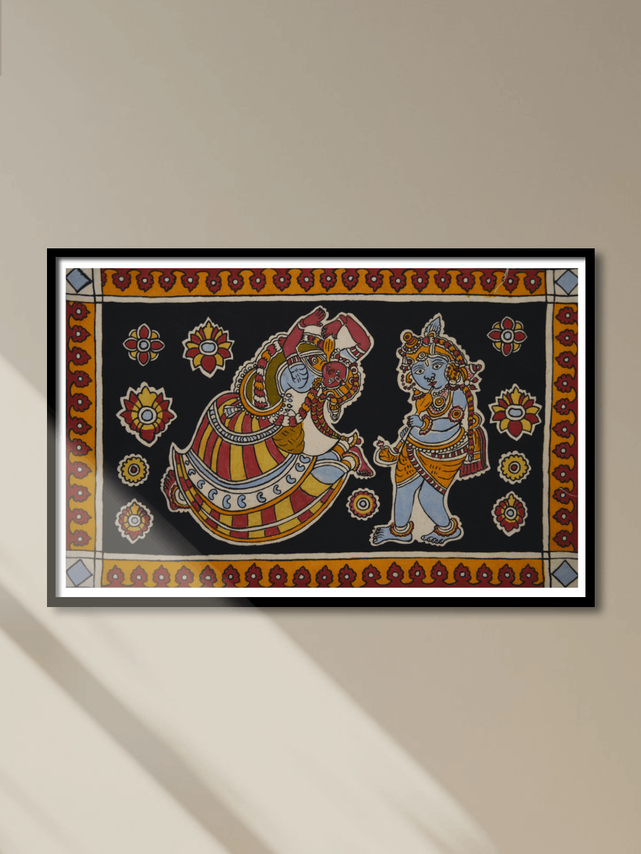 Shop Krishna and Radha in Kalamkari by K. Lakshminarayan