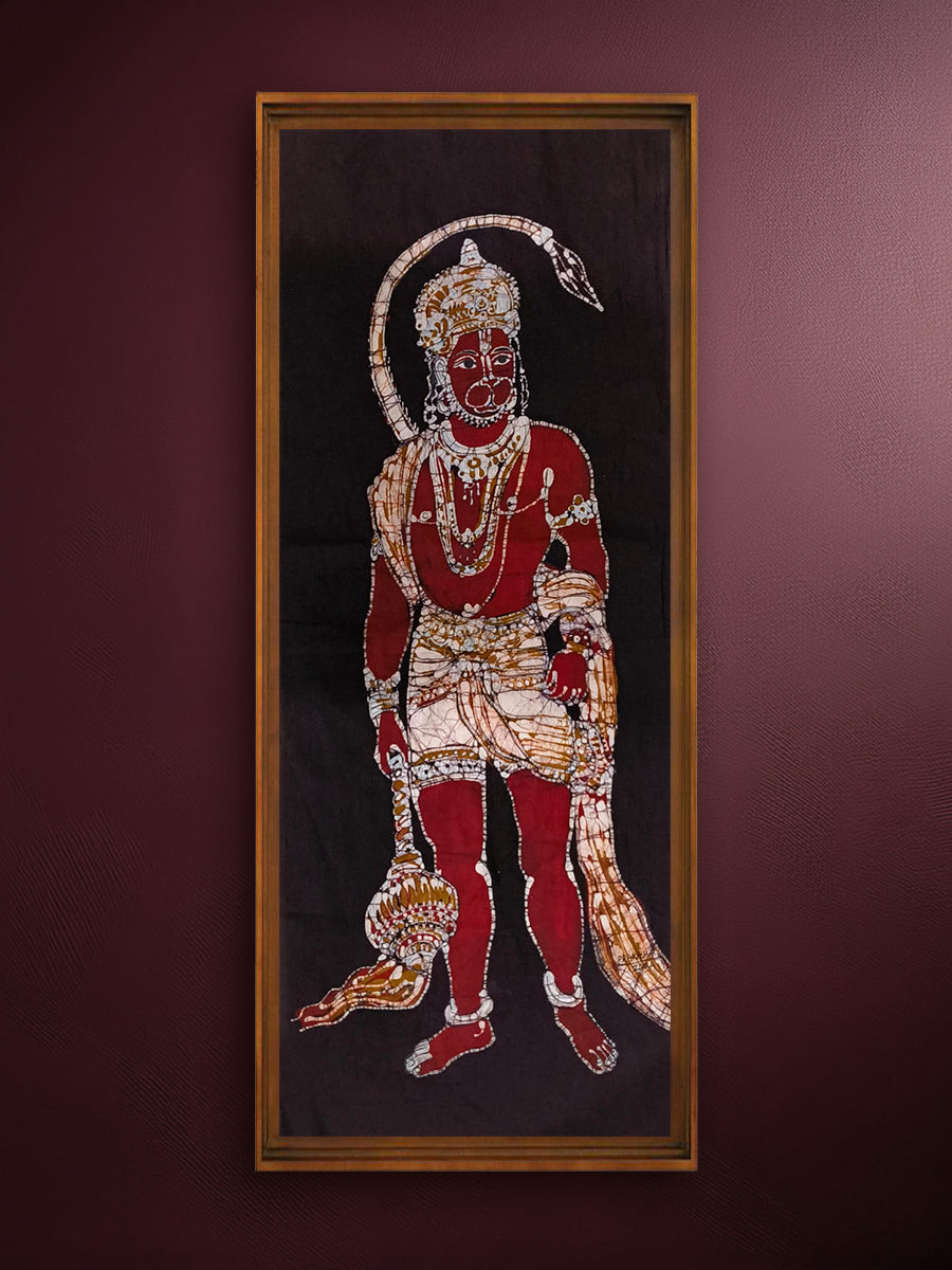 Lord HanumanJi in Batik by Prakash Yasala