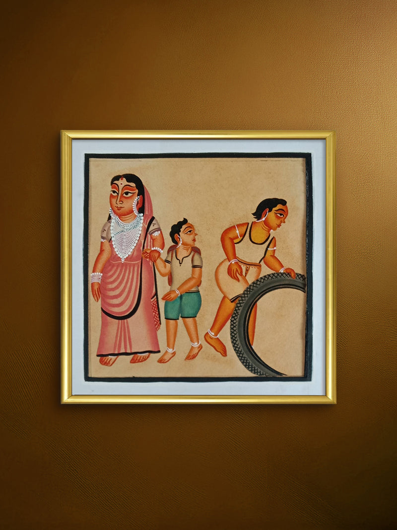 Buy Mothers Love and Guidance in Kalighat by Bapi Chitrakar