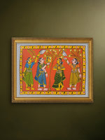 Buy Reflecting Beauty: The Graceful Women in Cheriyal Scroll by Sai Kiran