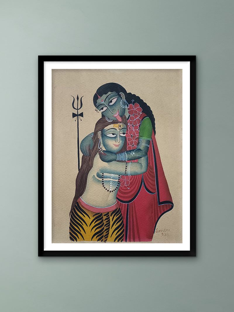 Buy Shiv and Parvati in Kalighat by Anwar Chitrakar