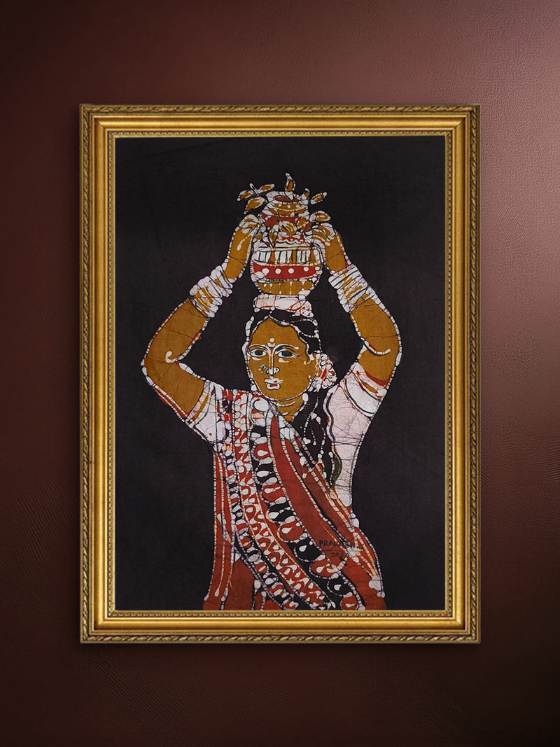 Buy Telangana Bonalu in Batik by Prakash Yasala